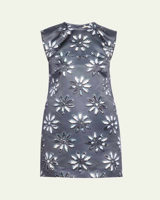 Printed Mini Shift Dress